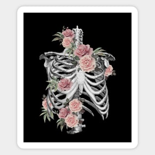 Rib Cage Floral 7 Magnet